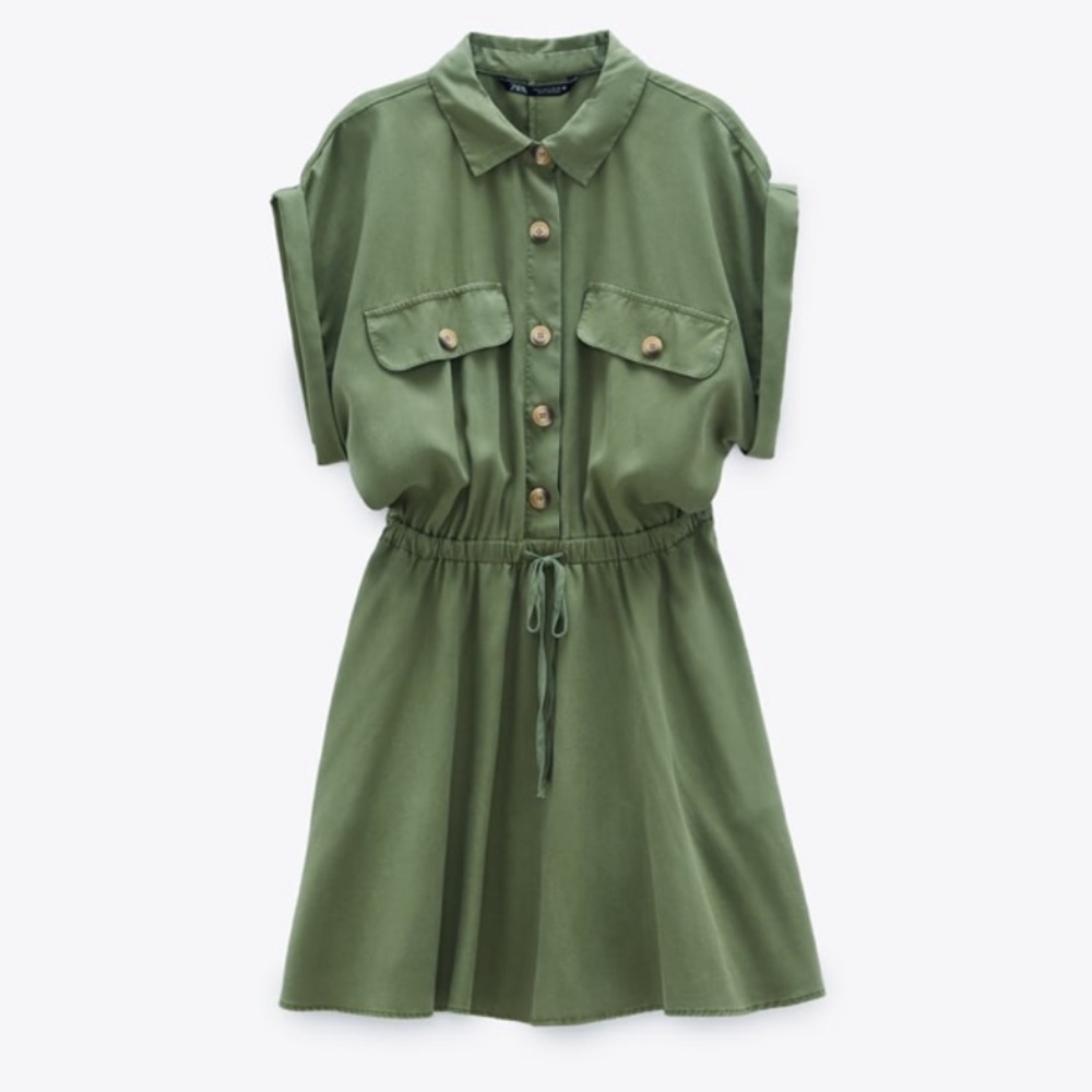 Zara Flowy Pocket Dress NWT!